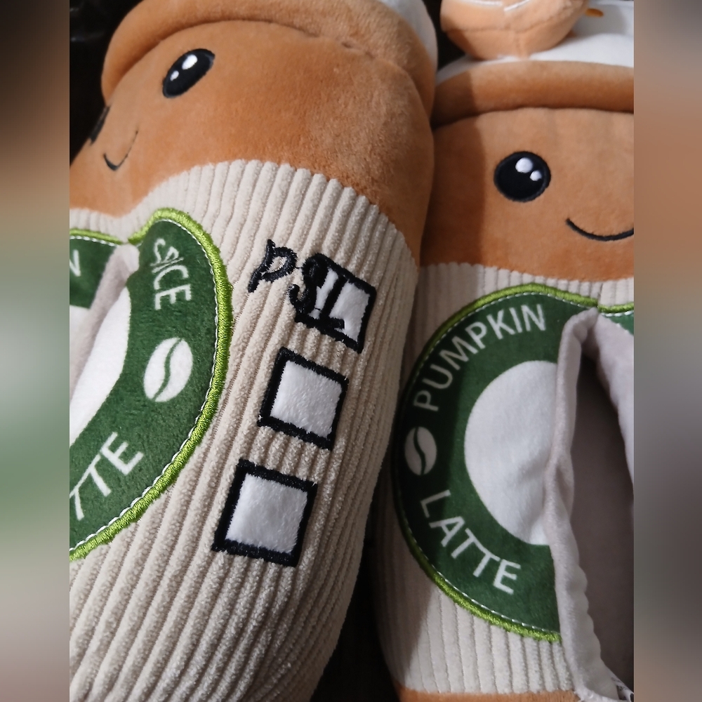 Pumpkin Spice Latte Slippers - Picture 4 of 4